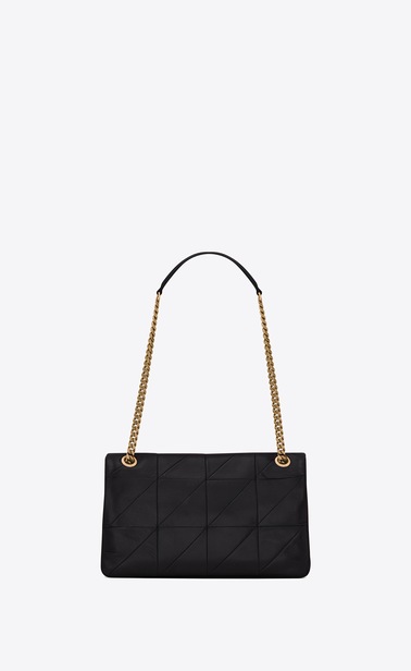 SAINT LAURENT Jamie Woman Medium JAMIE bag in black patchwork leather b_V4